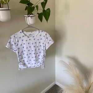Hollister Butterfly Baby Tee. Size Large.